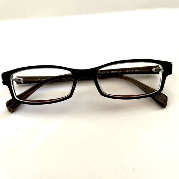 O & X Eyeglasses New York OP-89U Japan Designer Frames Only Brown 52-17-140 - Picture 2 of 6
